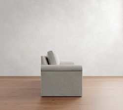 Cameron Modern Roll Arm Slipcovered Sofa  (63"&ndash;98")