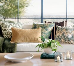 Lush Botanical Printed Pillow Cover