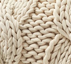 Colossal Handknit Lumbar Pillow Cover