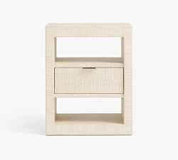 Open Box: Cape Woven Mini Nightstand (20") - White Wash