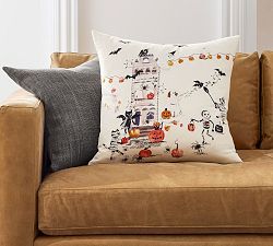 Halloween Embroidered Pillow Cover