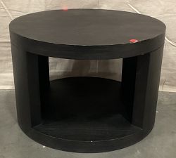 Open Box: Folsom Round Nesting Coffee Table, Small 24" Diam. - Charcoal