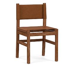 Open Box: Segura Leather Dining Chair - Signature Maple, Camden Brown