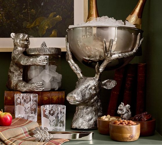 Figural Golf Ice Bucket & Tongs | Pottery Barn