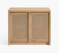 Open Box: Marina Cane Two Door Cabinet Base - Seadrift
