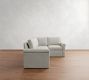 Cameron Modern Roll Arm Slipcovered 3-Piece Sectional (100")