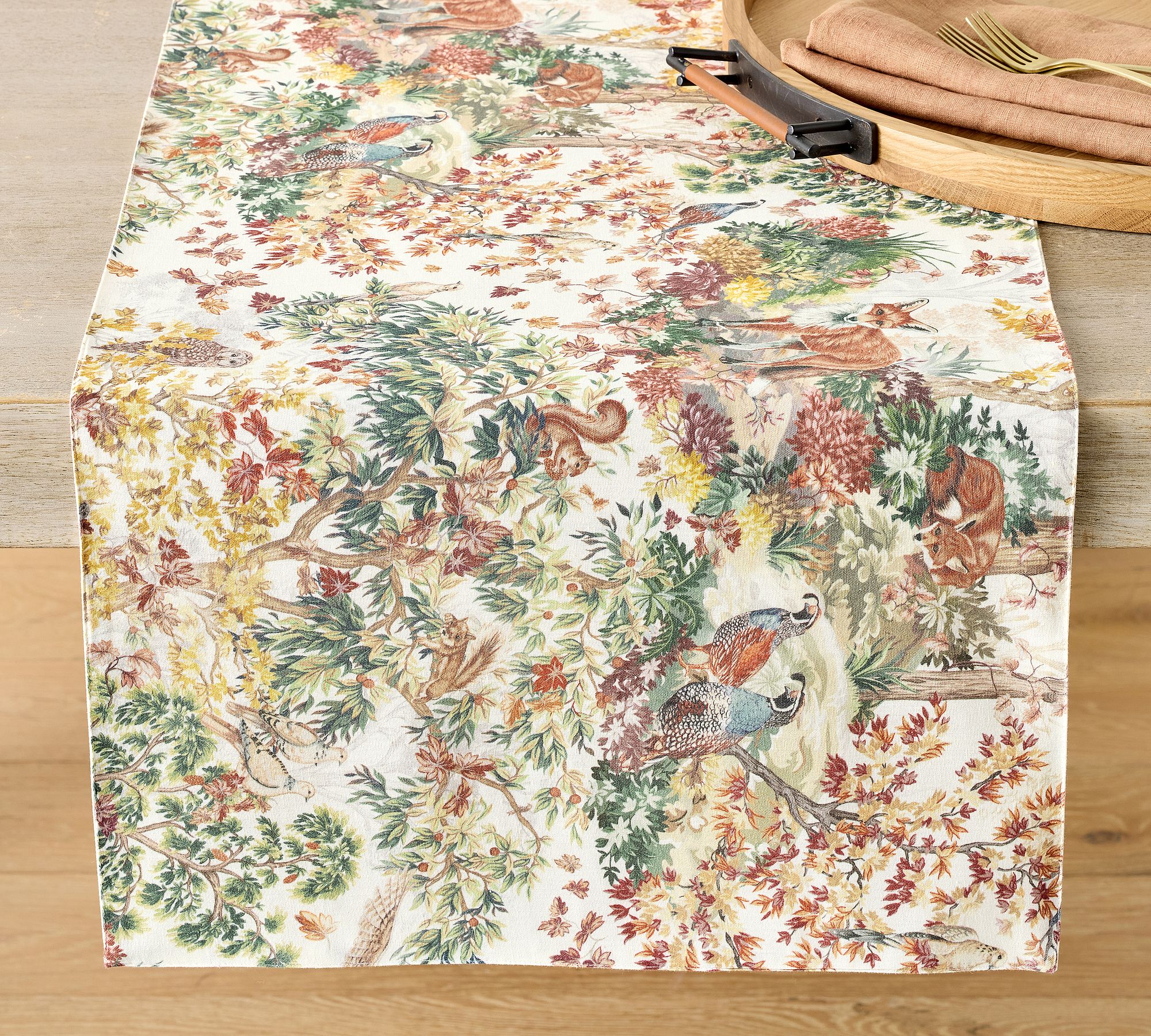 Fantastical Forest Cotton/Linen Table Runner