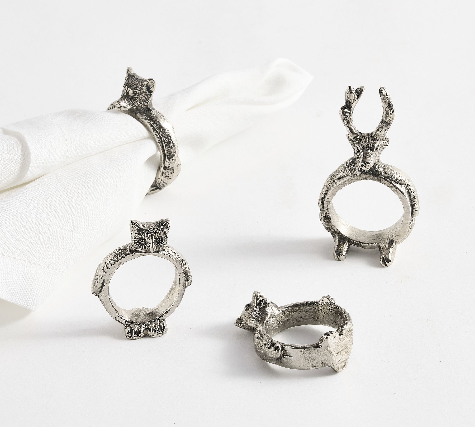 Fantastical Forest Napkin Rings - Mixed Set of 4
