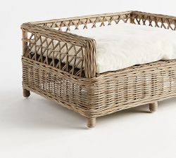 Charlotte Rattan Pet Bed