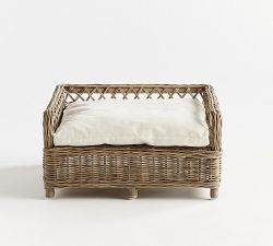 Charlotte Rattan Pet Bed