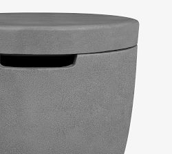 Nerissa Concrete Round Propane Tank Storage Cover (19")