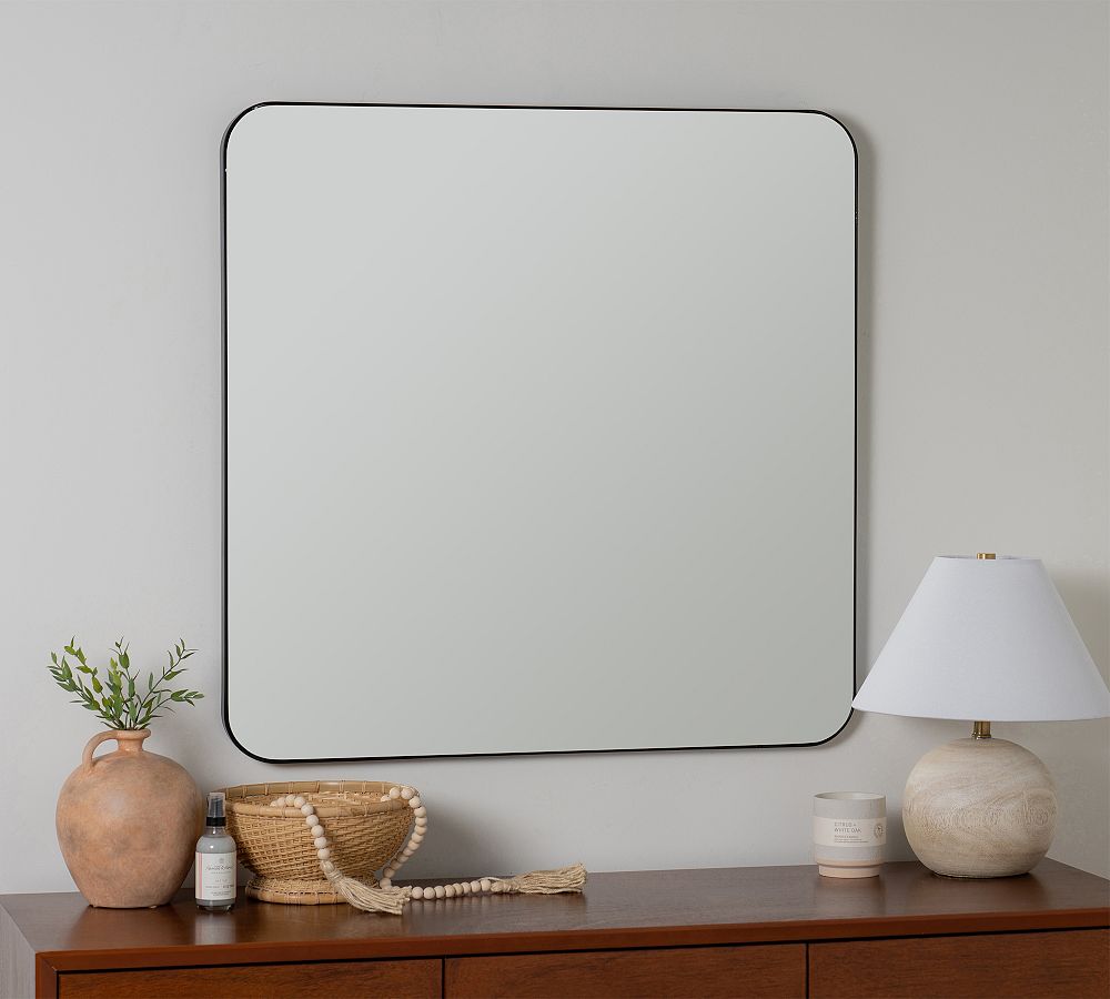 Slim Profile Square Wall Mirror by Pottery Barn
