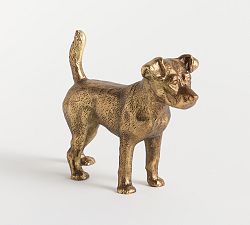 Brass Terrier Dog Object