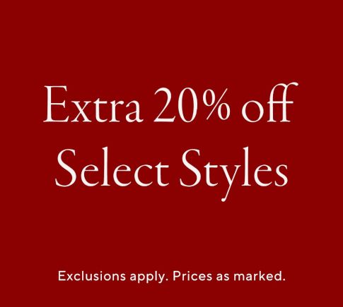 Shop All Extra 20% off Select Sale &amp; Clearance