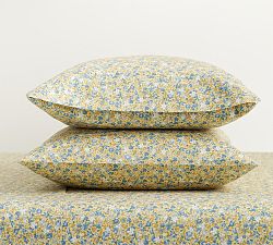 Open Box: Ditsy Floral Percale Pillowcases, Standard, Set of 2 - Yellow