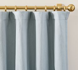 Open Box: Sullivan Textured Blackout Curtain (100"W x 96"L) - Chambray