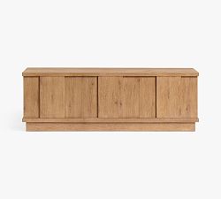 Open Box: Aldon Long Low Media Console (72") - Maize Oak