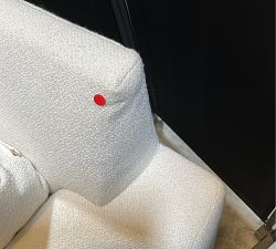 Open Box: Big Sur Square Arm Right Loveseat - Performance Boucle Ivory