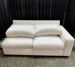 Open Box: Big Sur Square Arm Right Loveseat - Performance Boucle Ivory
