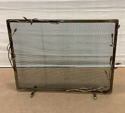 Open Box: Botanical Fireplace Screen - Aged Brass