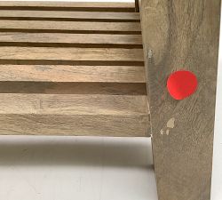 Open Box: Low Boucle Entry Bench (28.5") - Oatmeal, Fog