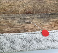 Open Box: Low Boucle Entry Bench (28.5") - Oatmeal, Fog