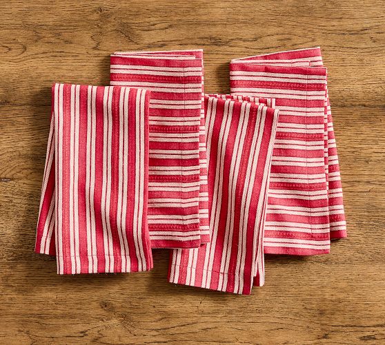 Grayson Stripe Cotton/Linen Napkins - Set of 4
