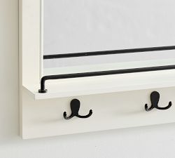 Aubrey Mirror With Hooks