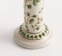 Green Floral Candle Holder