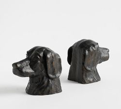 Chris Loves Julia Dog Bookends - set of 2