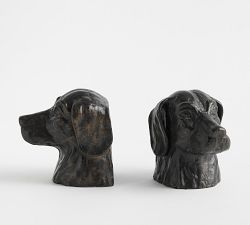 Chris Loves Julia Dog Bookends - set of 2