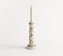 Green Floral Candle Holder