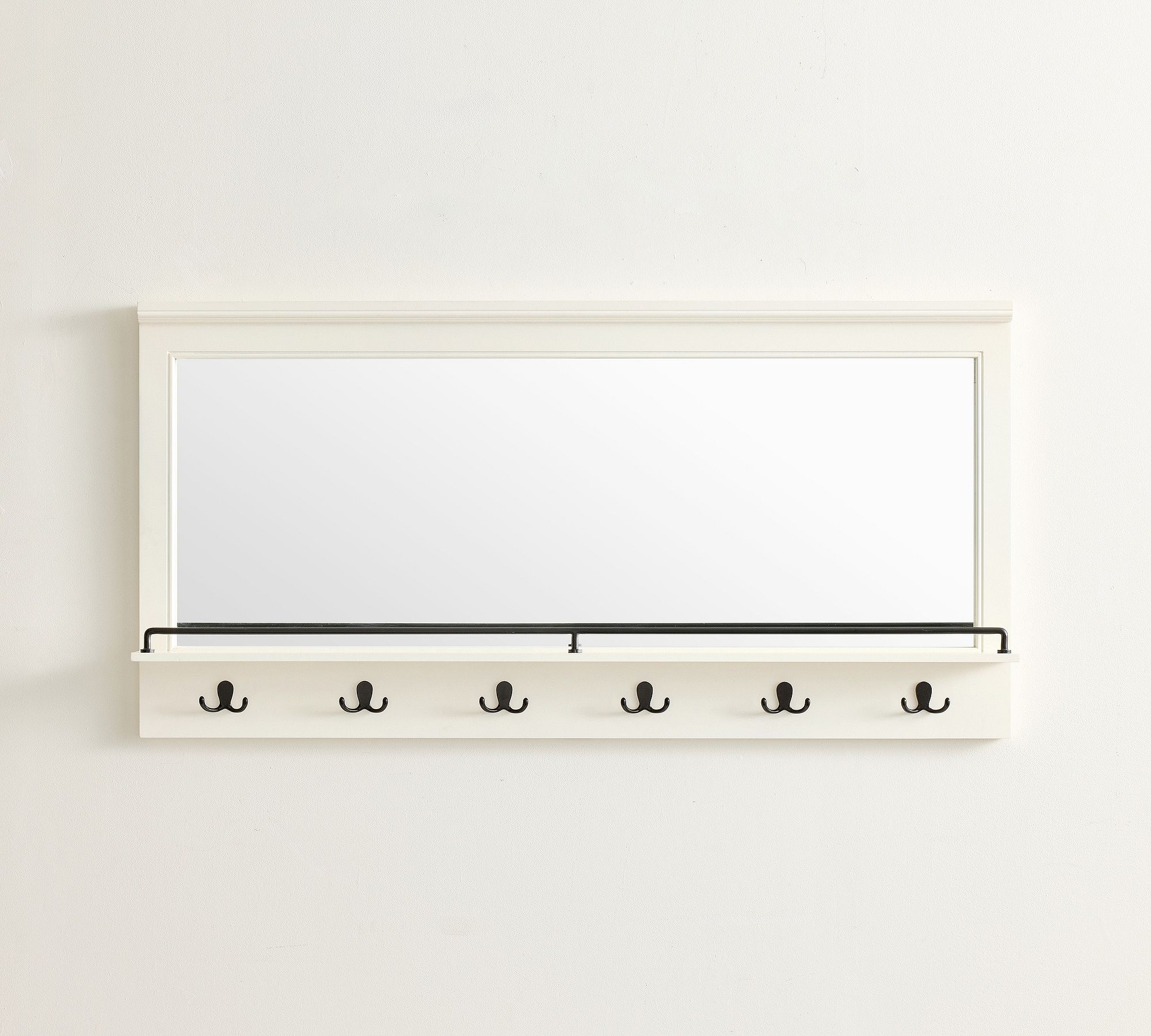 Aubrey Mirror With Hooks