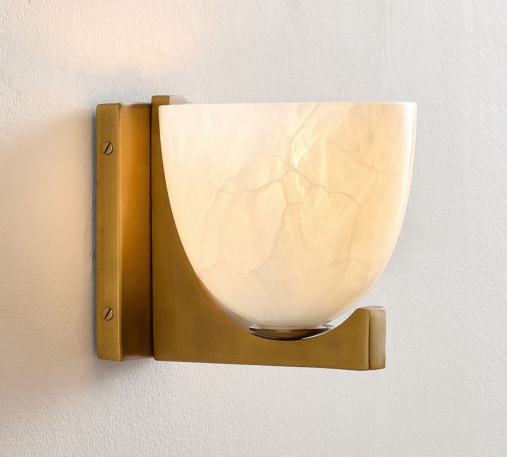 Chamberlin Alabaster Sconce (7") by Pottery Barn
