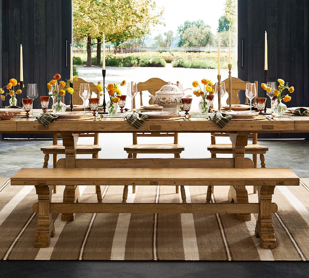Rigato Dining Bench (74") by Pottery Barn