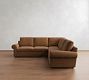Bellevue Leather 3-Piece L-Shaped Sectional (118")