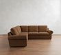 Bellevue Leather 3-Piece L-Shaped Sectional (118")