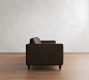Jake Leather Turned Leg Sofa (63"&ndash;120")