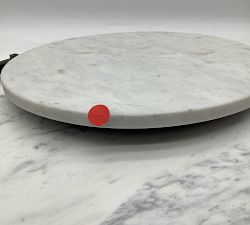 Open Box: Delaney Round Marble Nesting End Table - Bronze