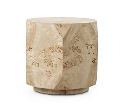 Open Box: Elaina Geometric End Table (22") - Light Burl