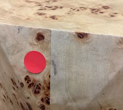 Open Box: Elaina Geometric End Table (22") - Light Burl