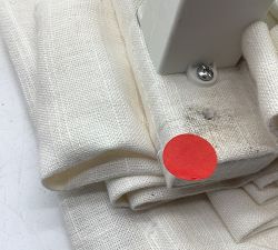 Open Box: Emery Linen Cordless Roman Blackout Shade (34"W x 64"L) - Ivory