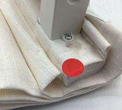 Open Box: Emery Linen Cordless Roman Blackout Shade (34"W x 64"L) - Ivory