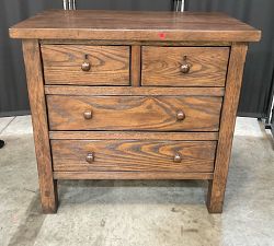 Open Box: Farmhouse 4-Drawer Nightstand (28.5") - Sienna Brown