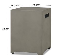 Burrows Steel Square Propane Tank Storage Cover (15")