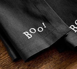 Halloween Sentiment Boo Napkins - Set of 4