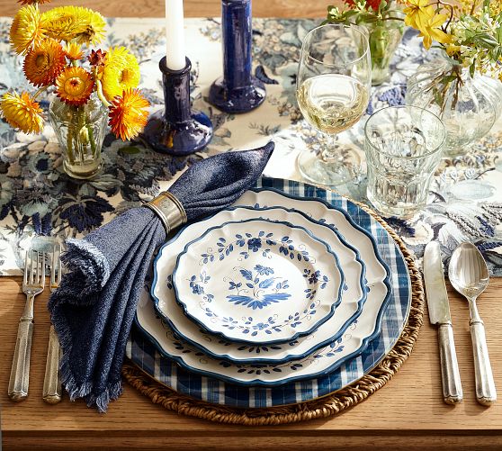 Lucia Stoneware Appetizer Plates - Set of 4