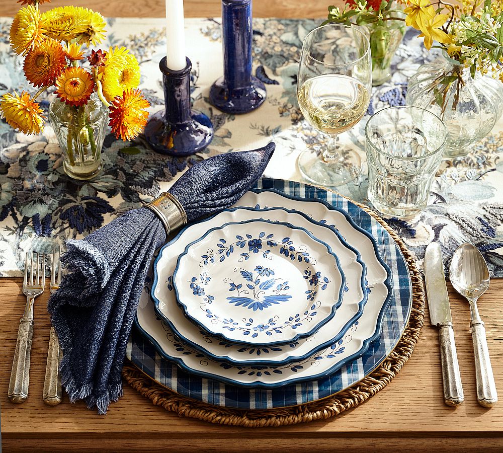 Lucia Stoneware Appetizer Plates - Set of 4 by Pottery Barn