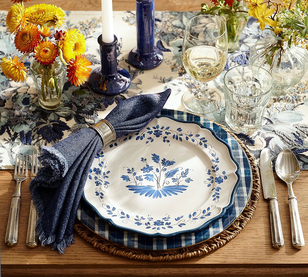 Lucia Stoneware Dinner Plates - Set of 4 by Pottery Barn
