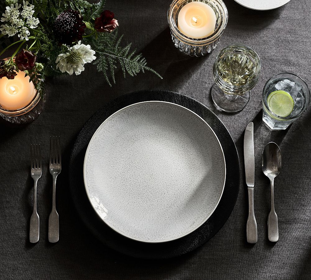 Modern Reactive Glaze Stoneware Dinner Plates - Set of 4 by Pottery Barn